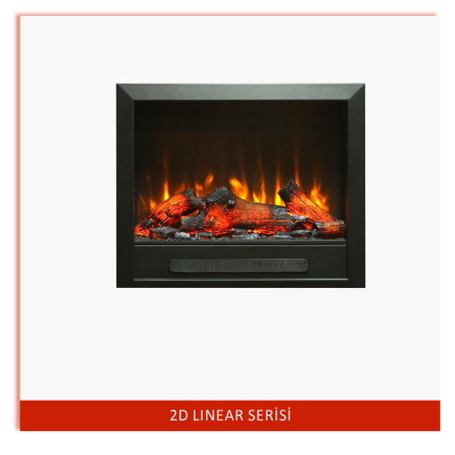 2D Elektrikli Şömine Flameline Linear Serisi